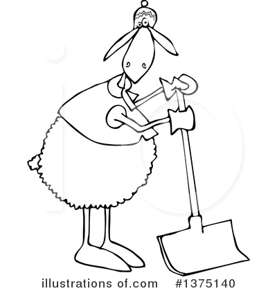 Royalty-Free (RF) Sheep Clipart Illustration by djart - Stock Sample #1375140