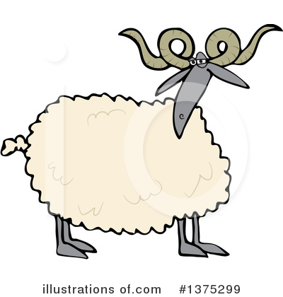 Royalty-Free (RF) Sheep Clipart Illustration by djart - Stock Sample #1375299