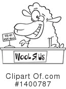 Sheep Clipart #1400787 by toonaday