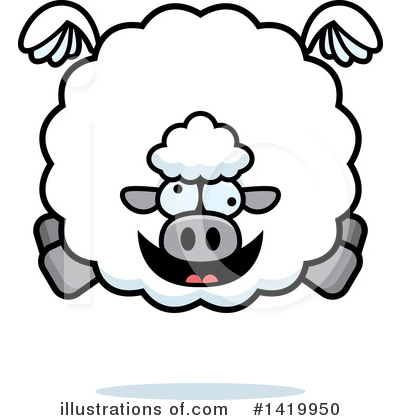 Royalty-Free (RF) Sheep Clipart Illustration by Cory Thoman - Stock Sample #1419950