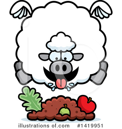 Royalty-Free (RF) Sheep Clipart Illustration by Cory Thoman - Stock Sample #1419951