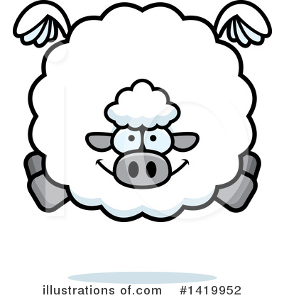 Royalty-Free (RF) Sheep Clipart Illustration by Cory Thoman - Stock Sample #1419952