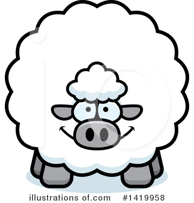 Royalty-Free (RF) Sheep Clipart Illustration by Cory Thoman - Stock Sample #1419958