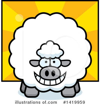 Sheep Clipart #1419959 by Cory Thoman