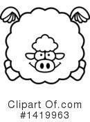 Sheep Clipart #1419963 by Cory Thoman