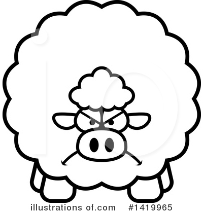 Royalty-Free (RF) Sheep Clipart Illustration by Cory Thoman - Stock Sample #1419965