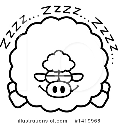Royalty-Free (RF) Sheep Clipart Illustration by Cory Thoman - Stock Sample #1419968