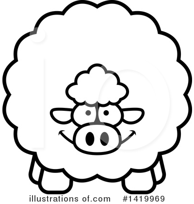Royalty-Free (RF) Sheep Clipart Illustration by Cory Thoman - Stock Sample #1419969