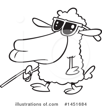 Royalty-Free (RF) Sheep Clipart Illustration by toonaday - Stock Sample #1451684
