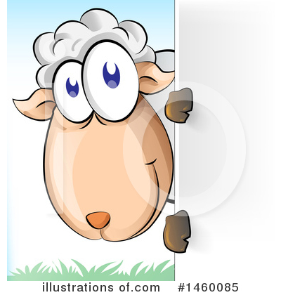 Royalty-Free (RF) Sheep Clipart Illustration by Domenico Condello - Stock Sample #1460085