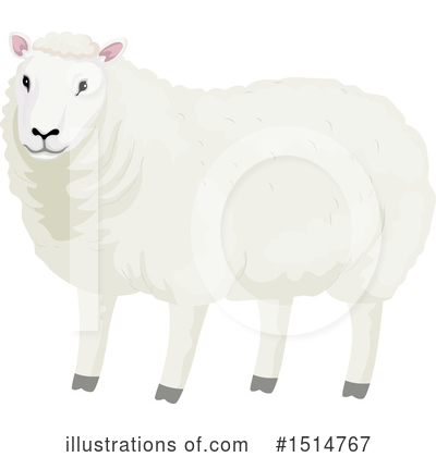 Royalty-Free (RF) Sheep Clipart Illustration by BNP Design Studio - Stock Sample #1514767