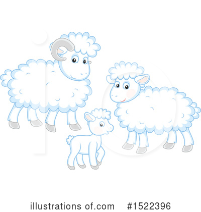 Royalty-Free (RF) Sheep Clipart Illustration by Alex Bannykh - Stock Sample #1522396