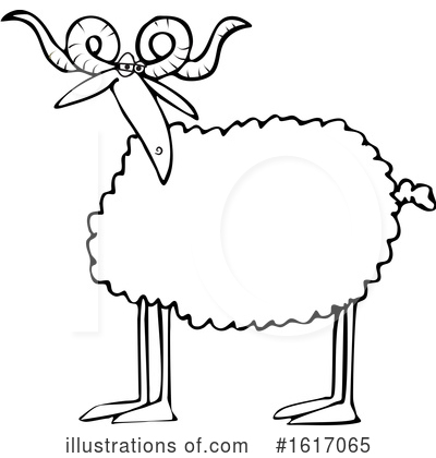 Royalty-Free (RF) Sheep Clipart Illustration by djart - Stock Sample #1617065