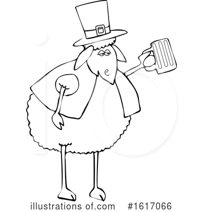 Royalty-Free (RF) Sheep Clipart Illustration by djart - Stock Sample #1617066