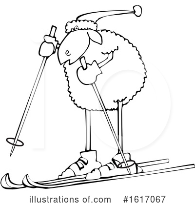 Royalty-Free (RF) Sheep Clipart Illustration by djart - Stock Sample #1617067