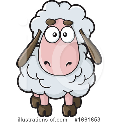 Royalty-Free (RF) Sheep Clipart Illustration by Any Vector - Stock Sample #1661653
