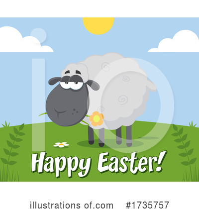 Royalty-Free (RF) Sheep Clipart Illustration by Hit Toon - Stock Sample #1735757
