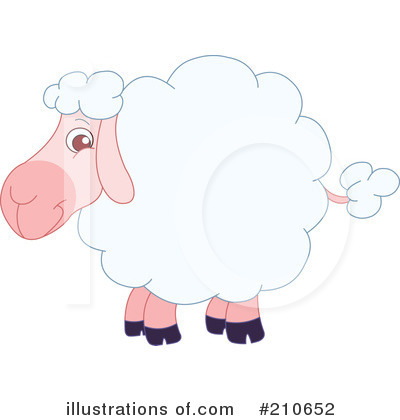 Royalty-Free (RF) Sheep Clipart Illustration by yayayoyo - Stock Sample #210652