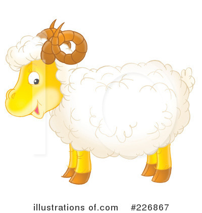 Royalty-Free (RF) Sheep Clipart Illustration by Alex Bannykh - Stock Sample #226867