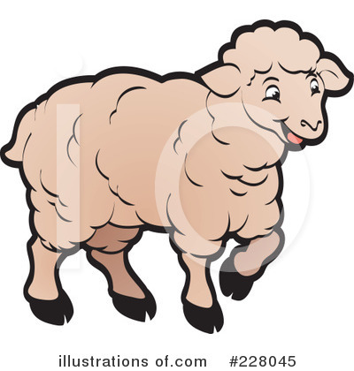 Royalty-Free (RF) Sheep Clipart Illustration by Lal Perera - Stock Sample #228045
