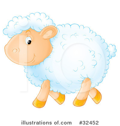 Royalty-Free (RF) Sheep Clipart Illustration by Alex Bannykh - Stock Sample #32452