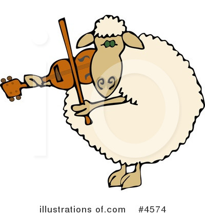 Royalty-Free (RF) Sheep Clipart Illustration by djart - Stock Sample #4574