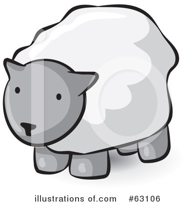 Royalty-Free (RF) Sheep Clipart Illustration by Leo Blanchette - Stock Sample #63106