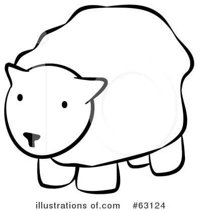 Royalty-Free (RF) Sheep Clipart Illustration by Leo Blanchette - Stock Sample #63124