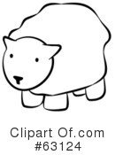 Sheep Clipart #63124 by Leo Blanchette