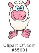 Sheep Clipart #65001 by Dennis Holmes Designs
