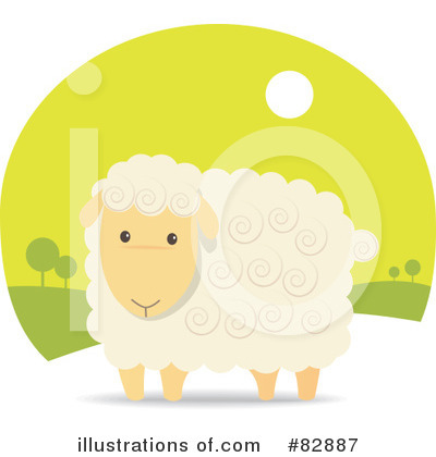 Royalty-Free (RF) Sheep Clipart Illustration by Qiun - Stock Sample #82887