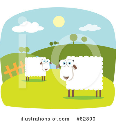 Royalty-Free (RF) Sheep Clipart Illustration by Qiun - Stock Sample #82890