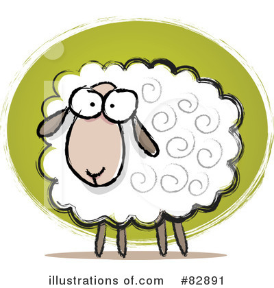 Royalty-Free (RF) Sheep Clipart Illustration by Qiun - Stock Sample #82891