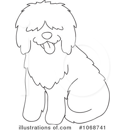 Royalty-Free (RF) Sheepdog Clipart Illustration by Rosie Piter - Stock Sample #1068741