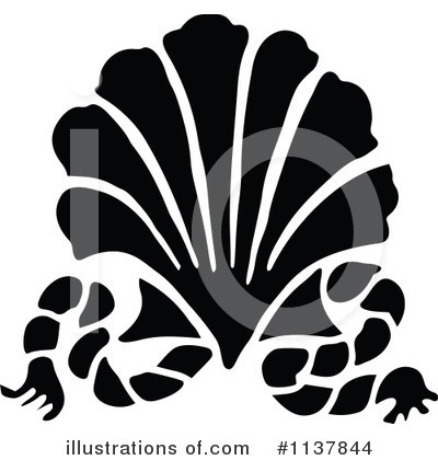 Royalty-Free (RF) Shell Clipart Illustration by Prawny Vintage - Stock Sample #1137844