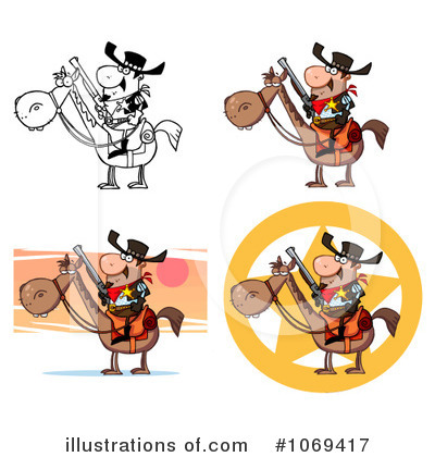 Royalty-Free (RF) Sheriff Clipart Illustration by Hit Toon - Stock Sample #1069417