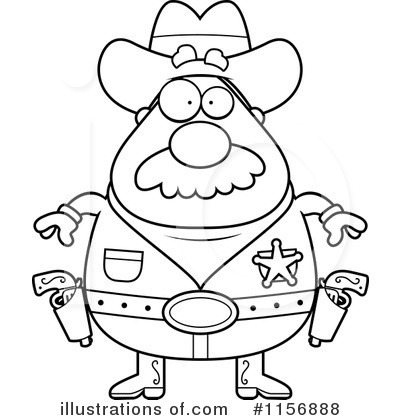 Royalty-Free (RF) Sheriff Clipart Illustration by Cory Thoman - Stock Sample #1156888