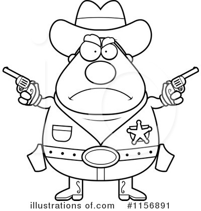 Royalty-Free (RF) Sheriff Clipart Illustration by Cory Thoman - Stock Sample #1156891