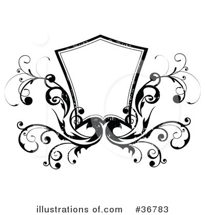 Royalty-Free (RF) Shield Clipart Illustration by OnFocusMedia - Stock Sample #36783