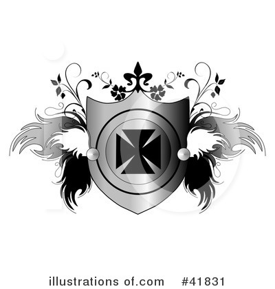Royalty-Free (RF) Shield Clipart Illustration by C Charley-Franzwa - Stock Sample #41831