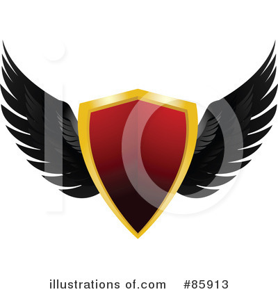 Royalty-Free (RF) Shield Clipart Illustration by elaineitalia - Stock Sample #85913