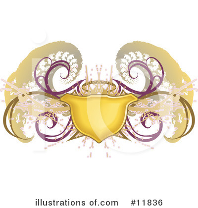 Royalty-Free (RF) Shields Clipart Illustration by AtStockIllustration - Stock Sample #11836