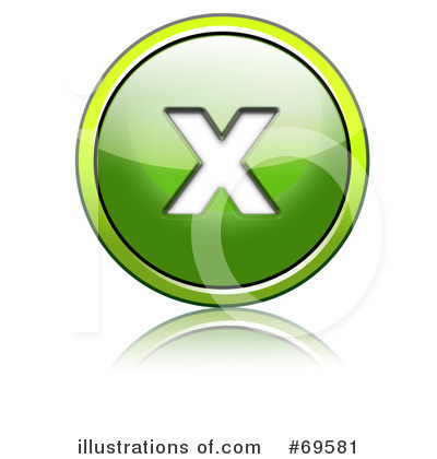 Royalty-Free (RF) Shiny Green Button Clipart Illustration by chrisroll - Stock Sample #69581