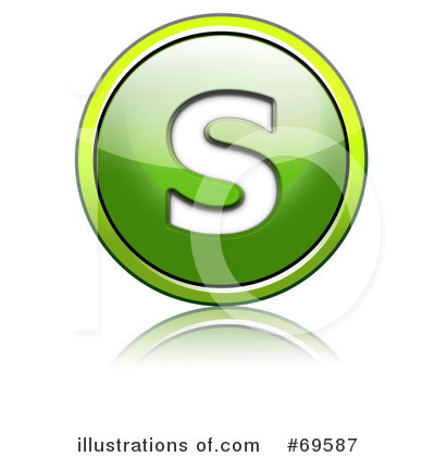 Royalty-Free (RF) Shiny Green Button Clipart Illustration by chrisroll - Stock Sample #69587