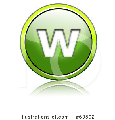 Royalty-Free (RF) Shiny Green Button Clipart Illustration by chrisroll - Stock Sample #69592