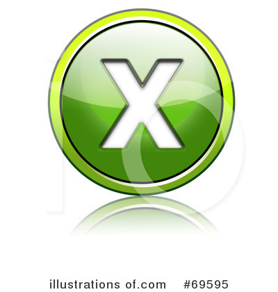 Royalty-Free (RF) Shiny Green Button Clipart Illustration by chrisroll - Stock Sample #69595