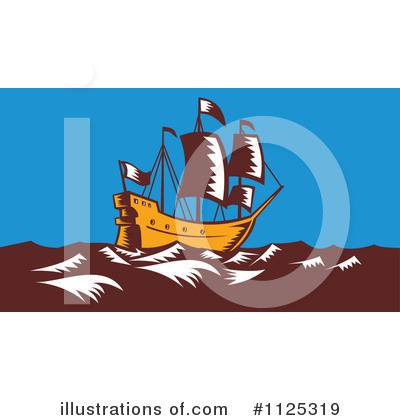 Royalty-Free (RF) Ship Clipart Illustration by patrimonio - Stock Sample #1125319