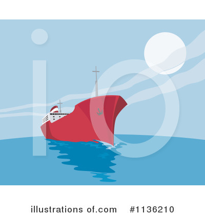 Royalty-Free (RF) Ship Clipart Illustration by patrimonio - Stock Sample #1136210