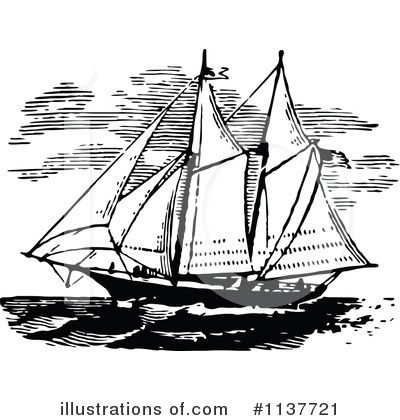 Sailboat Clipart #1137721 by Prawny Vintage