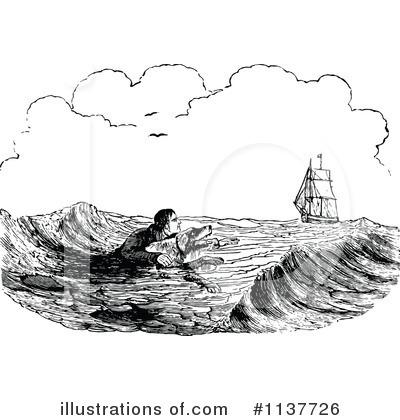 Royalty-Free (RF) Ship Clipart Illustration by Prawny Vintage - Stock Sample #1137726